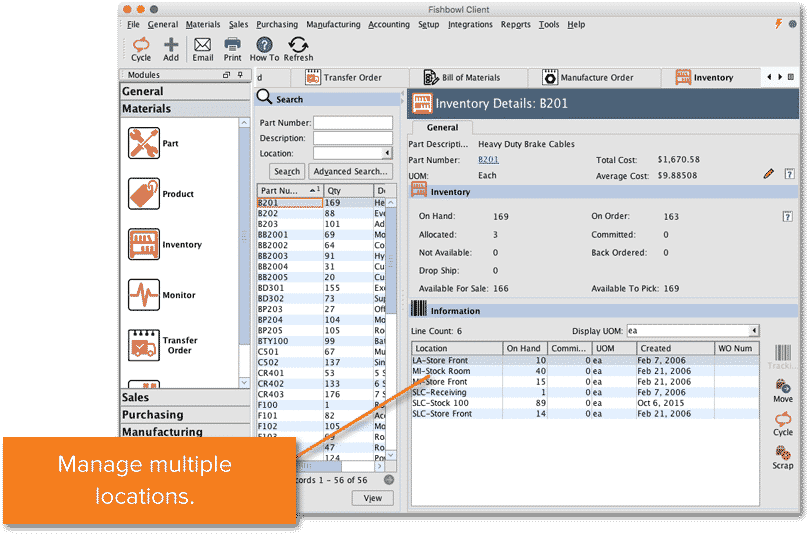 WMS allow users to track inventory within a single warehouse or multiple locations