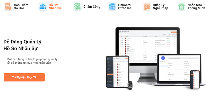 phần mềm nhân sự